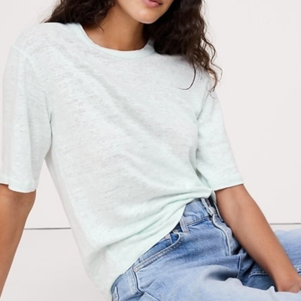 Relaxed fit Linen T-shirt size Large